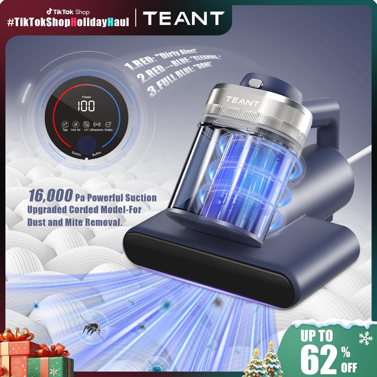 Teant Mattress Vacuum Cleaner for Dust Mites Removal